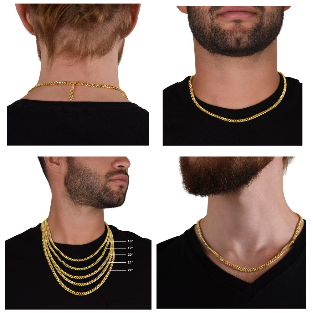 Regalo Para Hombre El Amor De Mi Vida Regalo Para Esposo Collar Con Mensaje Personalizado Para Cumpleaños Aniversario Link Chain Necklaces