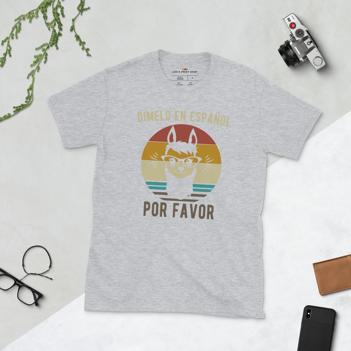 Camiseta para maestra diseño llama - Profesora de español - maestra bilngue