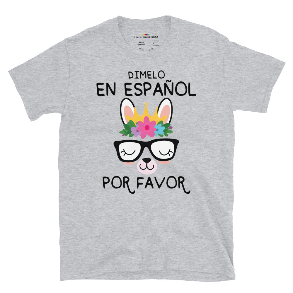Dimelo En Espanol Bilingual Spanish Teacher Shirt